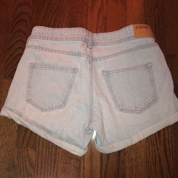 Light Blue Denim Shorts - Picture 3 of 3